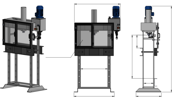 EBR METAL HPA 30 TON SÄHKÖTOIMINEN HYDRAULIPURISTIN - Image 4