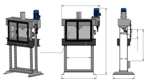 EBR METAL HPA 60 TON SÄHKÖTOIMINEN HYDRAULIPURISTIN - Image 4